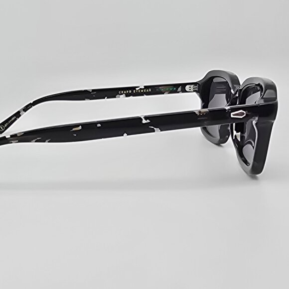 *SOLD*Crap Eyewear The Heavy Tropix Black Tortoise Frame Polarized Grey Sunglass - Picture 8 of 16